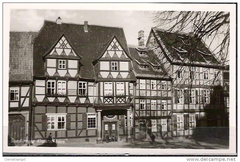 SELTEN!! QUEDLINBURG * INNENSTADT MIT KLOPPSTOCKHAUS * 1935 *!! - Quedlinburg