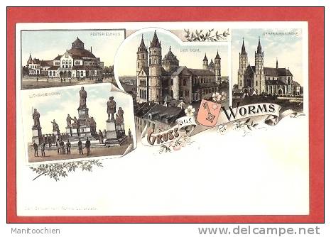 ALLEMAGNE   GRUSS AUS WORMS - Worms