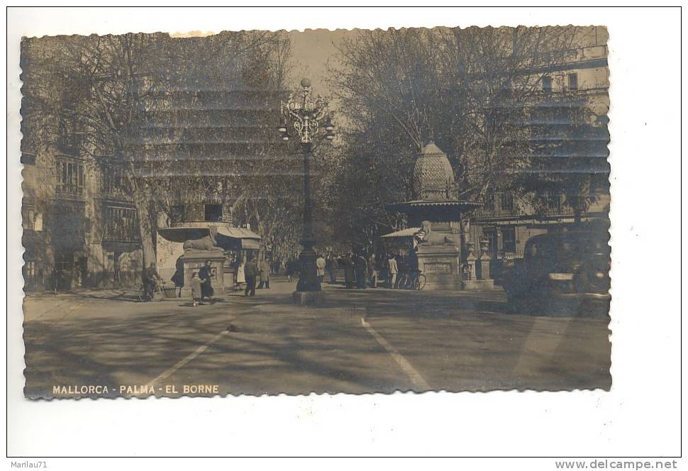 P1319 SPAGNA PALMA MALLOCA EL NORNE FOTO POSTCARD 1949 Viaggiata Manca Francobollo - La Palma