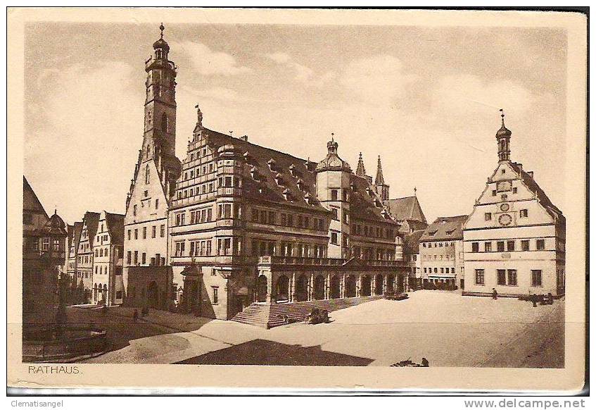 TOP!! ROTHENBURG OB DER TAUBER * RATHAUS * 1920 *!! - Rothenburg O. D. Tauber