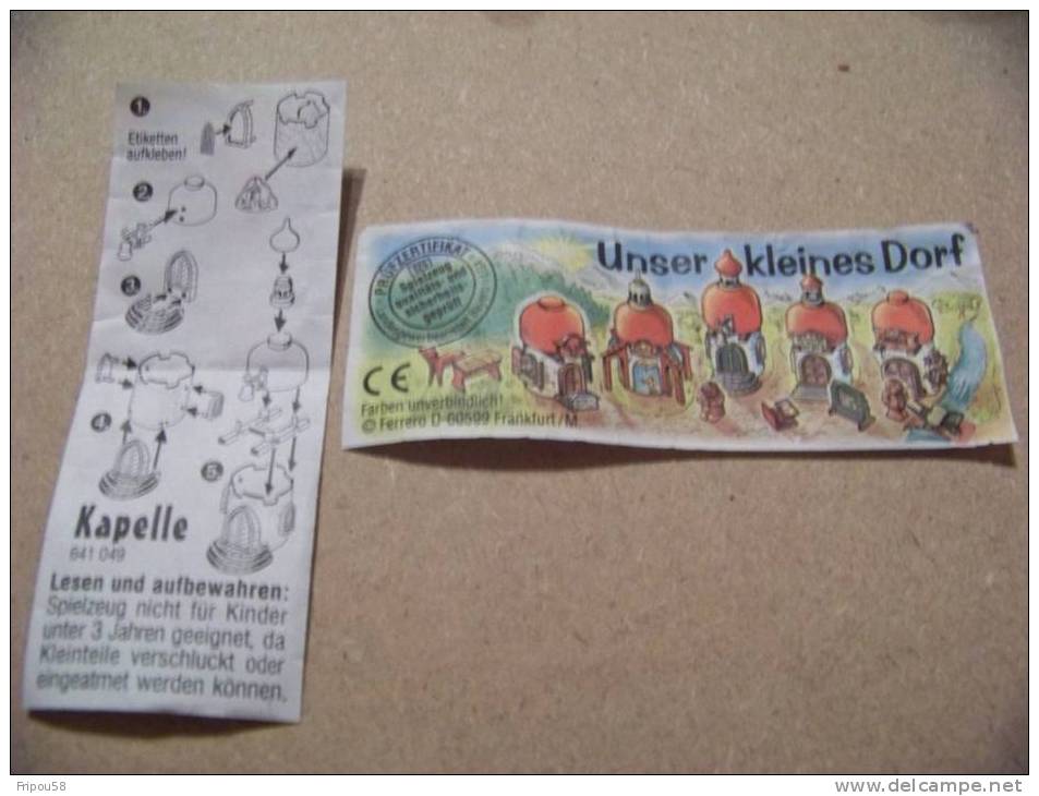 KINDER BPZ Allemand Unser Kleines Dorf - Kapelle 641049 - Instructions