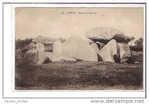 56 CARNAC *  Dolmen De  LKériaval * Belle CPA, 1924 - Dolmen & Menhirs