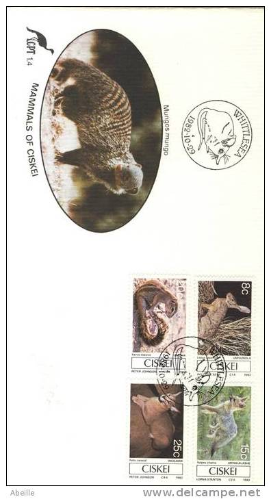 14/202   FDC   CISKEI - Rongeurs