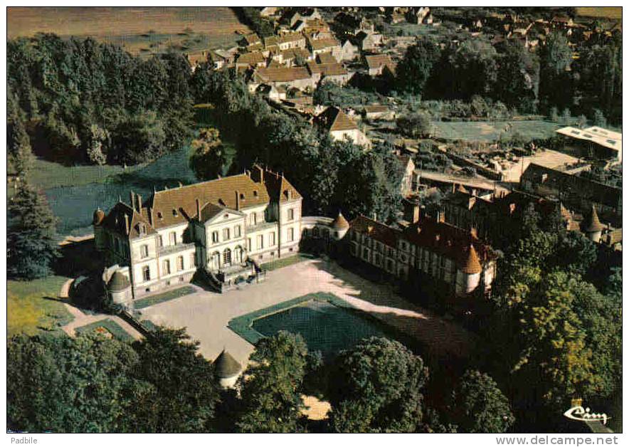 Carte Postale 61. Longny-au-Perche Et Son Chateau Vue D´avion Trés Beau Plan - Longny Au Perche