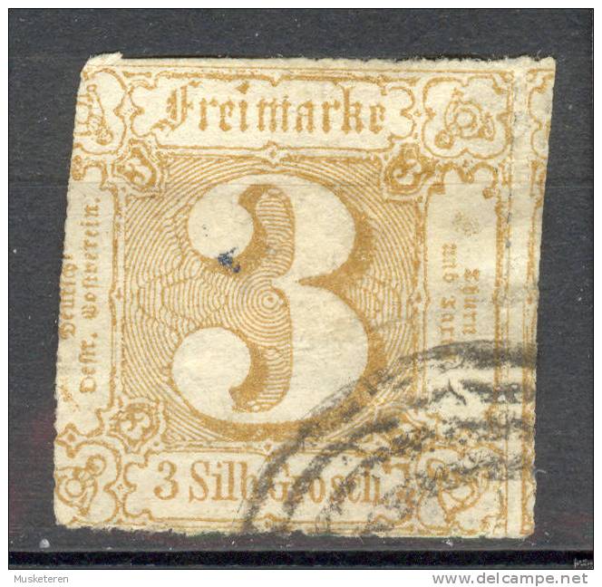 Thurn & Taxis 1865 Mi. 40 Ziffern Im Quadrat  Vierring Stempel €36,- - Gebraucht