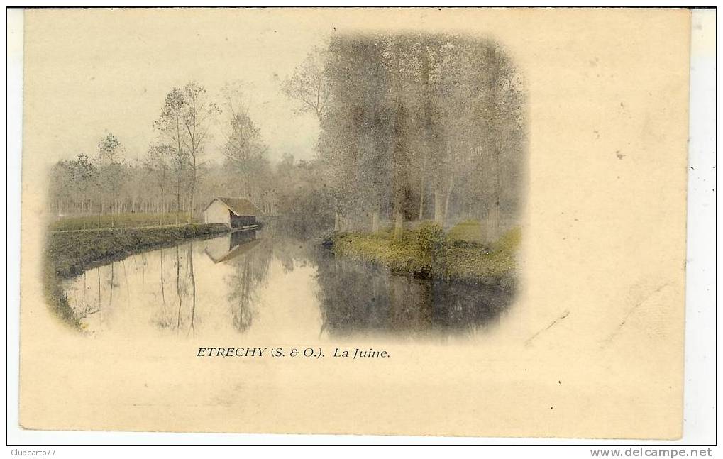 Etrechy : Le Lavoir Sur La Juine Environ 1905. - Etrechy