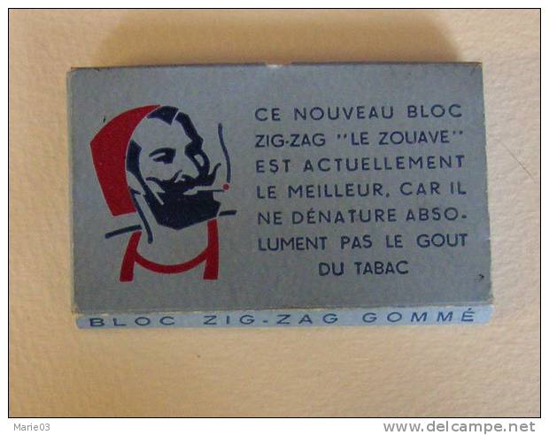 Papier Cigarettes - Zig-Zag - Le Zouave - Other & Unclassified