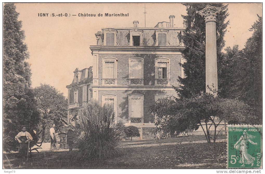 Cpa Du 91 -  Igny - Château De Marienthal - Igny