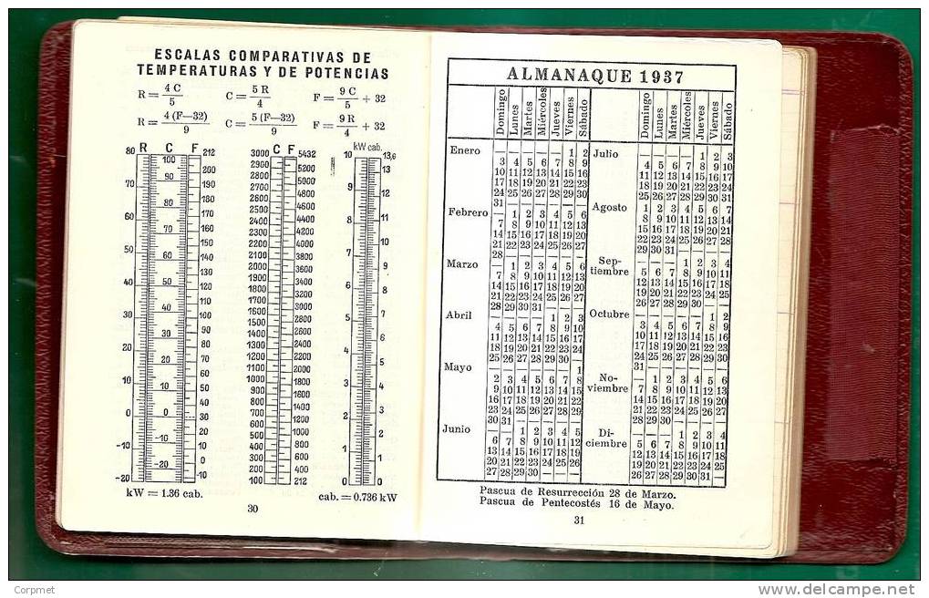 SIEMENS & HALSKE AG - KALENDER VON 1937 – TASCHE  9 X 11.5 Cm KALENDER UND TÄGLICHE TAGESORDNUNG - UNBENUTZT - Kleinformat : 1921-40