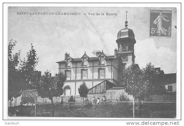 69 // SAINT LAURENT DE CHAMOUSSET, Vue De La Mairie, - Saint-Laurent-de-Chamousset