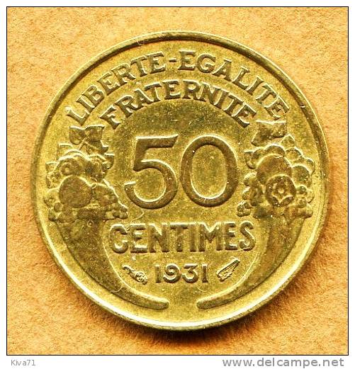 50 Centimes  "Morlon" 1931    TTB+ - 50 Centimes