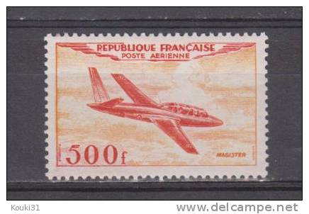 France YT PA 32 ** : Fouga Magister - 1954 - 1927-1959 Neufs