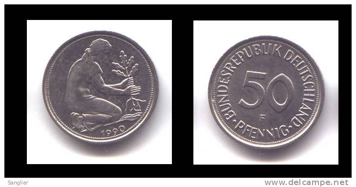 50 PFENNIG 1990 F TTB - 50 Pfennig