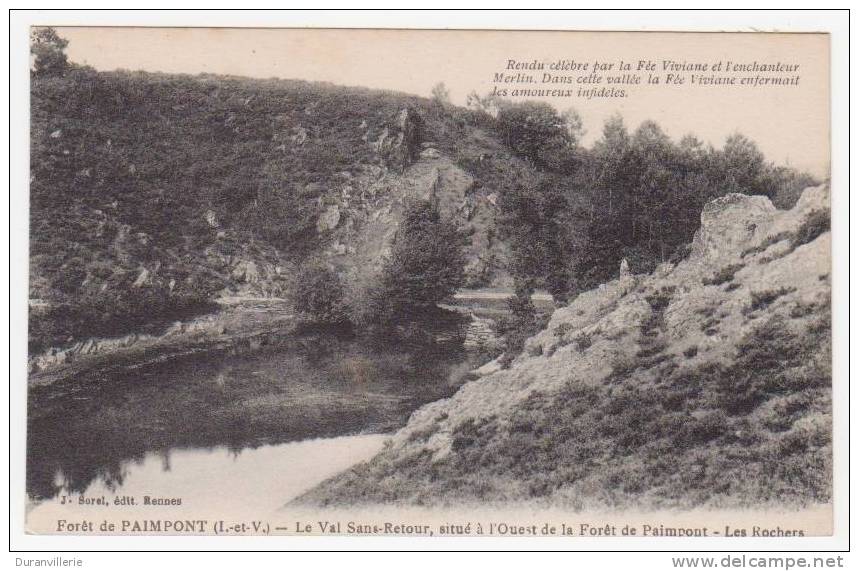 35 - Forêt De PAIMPONT - Le Val Sans Retour - Les Rochers - Paimpont