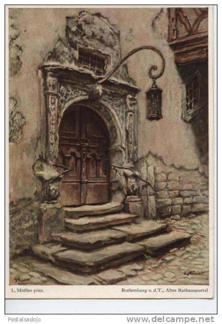 (DE226) ROTHENBURG OB DER TAUBER. ALTES RATHAUSPORTAL - Rothenburg O. D. Tauber