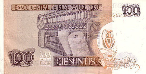 PEROU  100 Intis Daté Du 28-06-1987  Pick 133   ****BILLET  NEUF**** - Peru