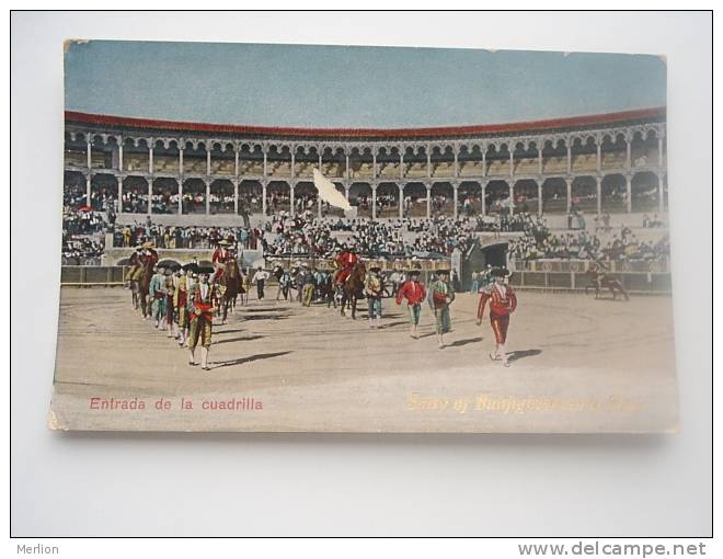 Espana -Entrada De La Cuadrilla - Entry Of Bullfighters In The Ring  - Bull -Corrida    -cca 1910  G D50402 - Tauri