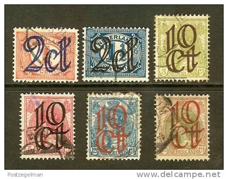 NEDERLAND 1923 Opruimingsuitgiften Not Complete Used 6 Values Only - Gebruikt