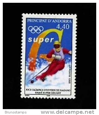 FRENCH ANDORRE/ANDORRA - 1998  WINTER OLYMPIC GAMES  MINT NH - Ungebraucht