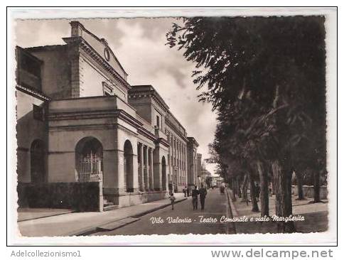 24343)cartolina Illustratoria  Vibo Valentia - Teatro Comunale E Viale Margherita - Vibo Valentia