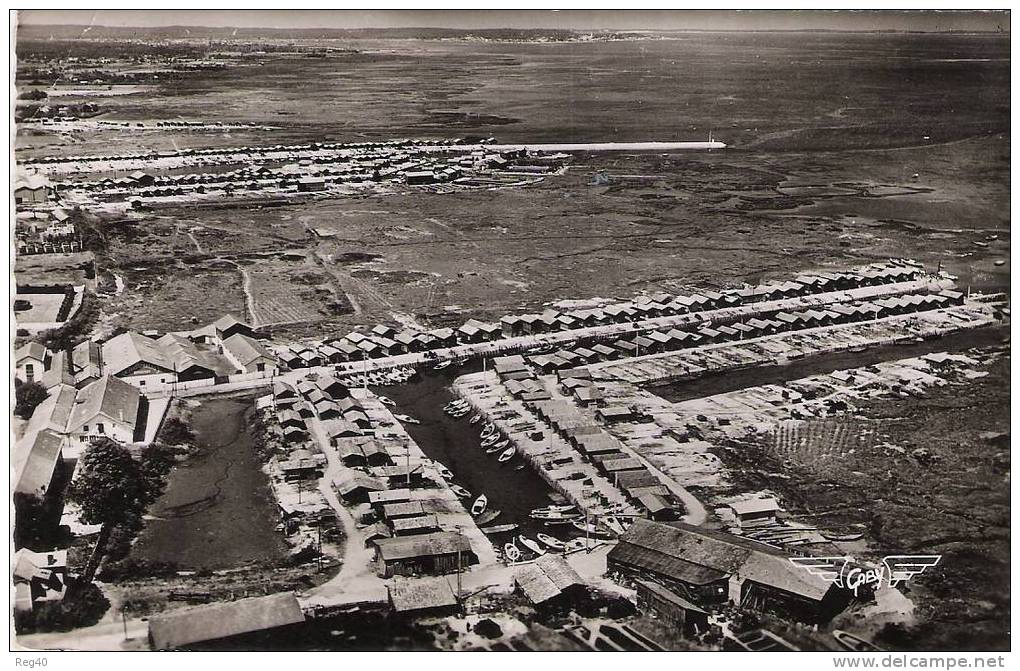 D33 - GUJAN MESTRAS  -  Vue Aérienne De La Jetée Et Le Port Du Canal - Gujan-Mestras