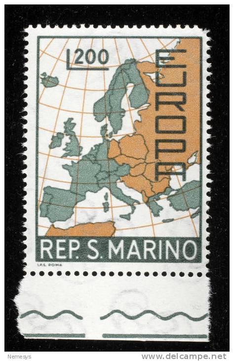 1967 SAN MARINO EUROPA UNITA** MNH BDF SASS 742 - Ungebraucht