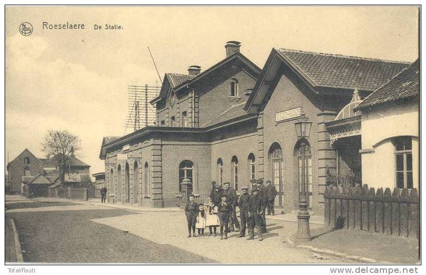 Roulers De Statie Bahnhof La Gare Animee Roeselare Grande Guerre Ungelaufen TOP-Erhaltung - Roeselare