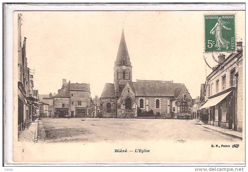 BLÉRÉ. - L'Église. - Bléré