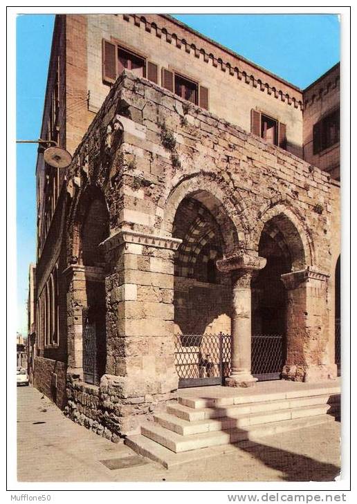 Italia 1970. Cartolina Di BRINDISI Con Francobolli Rari Da L. 20 E L. 5 Serie Siracusana - Portico Cavalieri Templari. - Brindisi