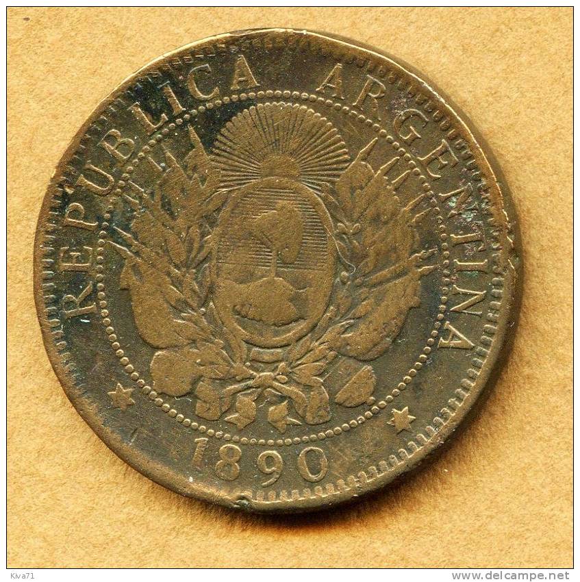 2 Centavos 1890   "ARGENTINE"  TTB - Argentine