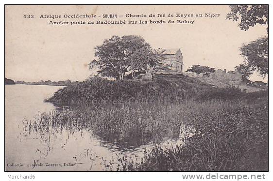 SOUDAN.CHEMIN DE FER DE KAYES AU NIGER ANCIEN POSTE DE BADOUMBE SUR LES BORDS DU BAKOY - Sudan