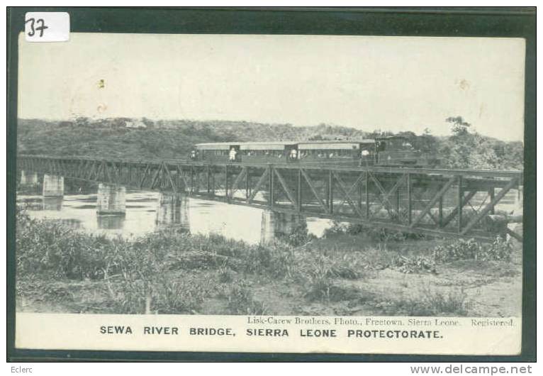 SIERRA LEONE - SEWA RIVER BRIDGE - TRAIN  - B  ( 2 PETITS PLIS D´ANGLE ) - Sierra Leone