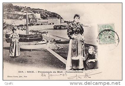 Nice : Promenade Du Midi - Poissonnières / Carte Précurseur - Old Professions