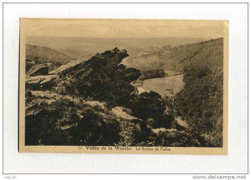 - BELGIQUE LIEGE . VALLEE DE LA WARCHE . LE ROCHER DE FALISE - Malmedy