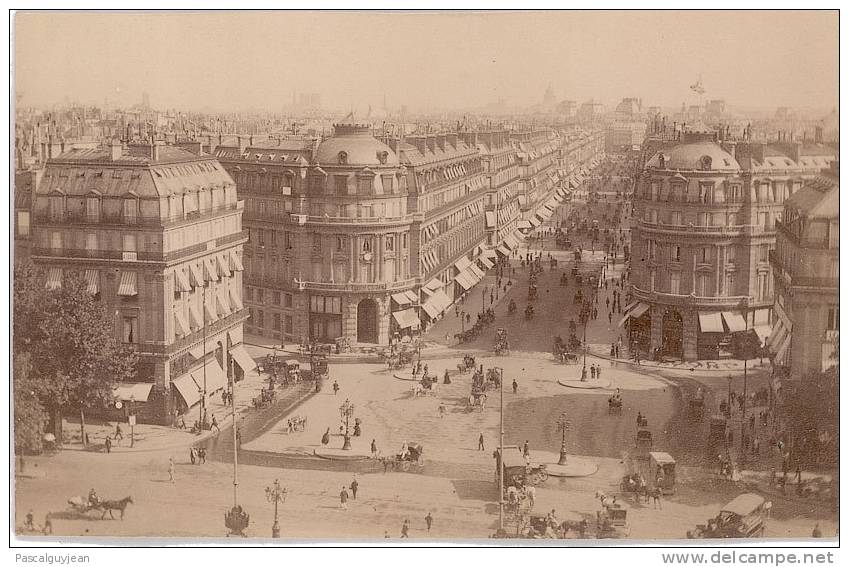 PHOTO AVENUE ET PLACE DE L'OPERA PRISE DE L'OPERA - Paris (02)