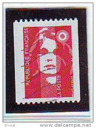 ROULETTE MARIANNE DU BICENTENAIRE SANS VALEUR ROUGE OBLITEREE N° 460 ROUGE - Coil Stamps