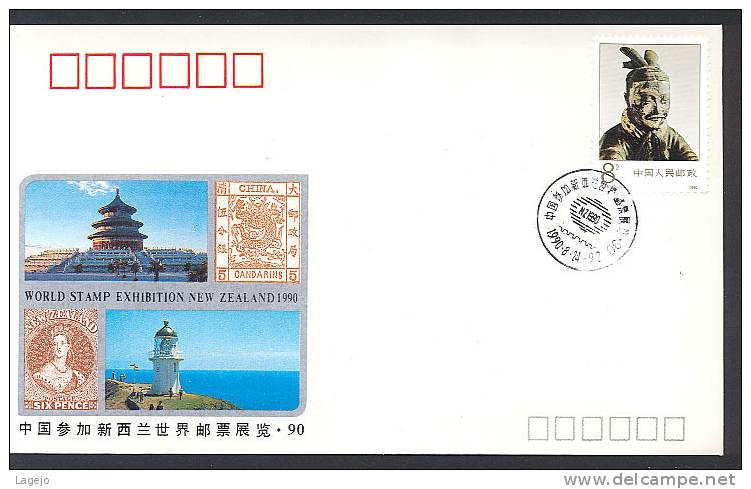 CHINE WZ056 New Zealand 1990 Exposition Philatélique - Errors, Freaks & Oddities (EFO)