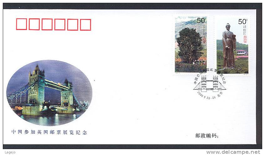 CHINE WZ086 Stamp Show 2000 - Londres - Errors, Freaks & Oddities (EFO)