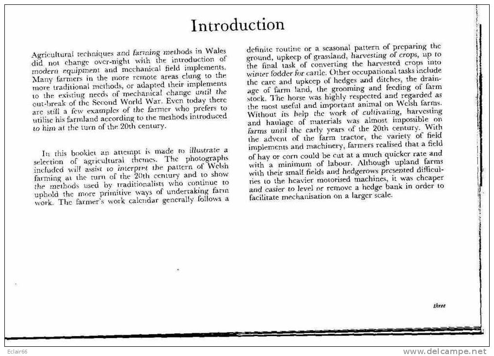 CARDIFF  The Welsh Farming Scene By Elfyn Scourfield   Scourfield D'elfyn,année 1974 - Culture