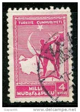 ● TURKIYE  - BENEFICENZA  - 1941 / 44  -  N.  85  Usato  -  Lotto  720 - Timbres De Bienfaisance