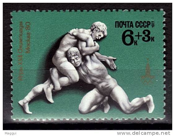 URSS  N°  4382  * *  JO 1980  Lutte - Wrestling