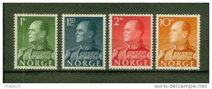 NORVEGE N° 386 à 390 ** Sauf 389 - Unused Stamps