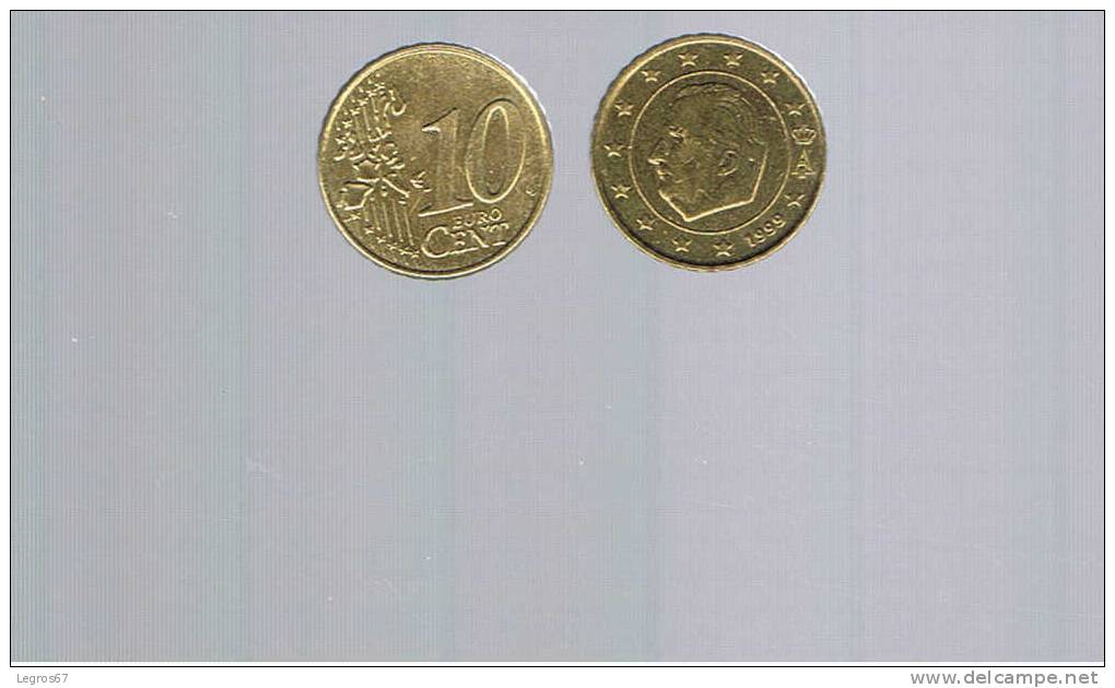 PIECE 10 CT EURO BELGIQUE 1999 - België