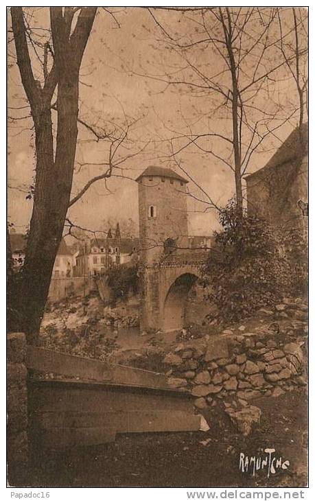 64 - Le Vieux Pont D'Orthez - Editions Artistiques Raymond Bergevin / Ramuntcho N° 14333 (circulée) - Orthez