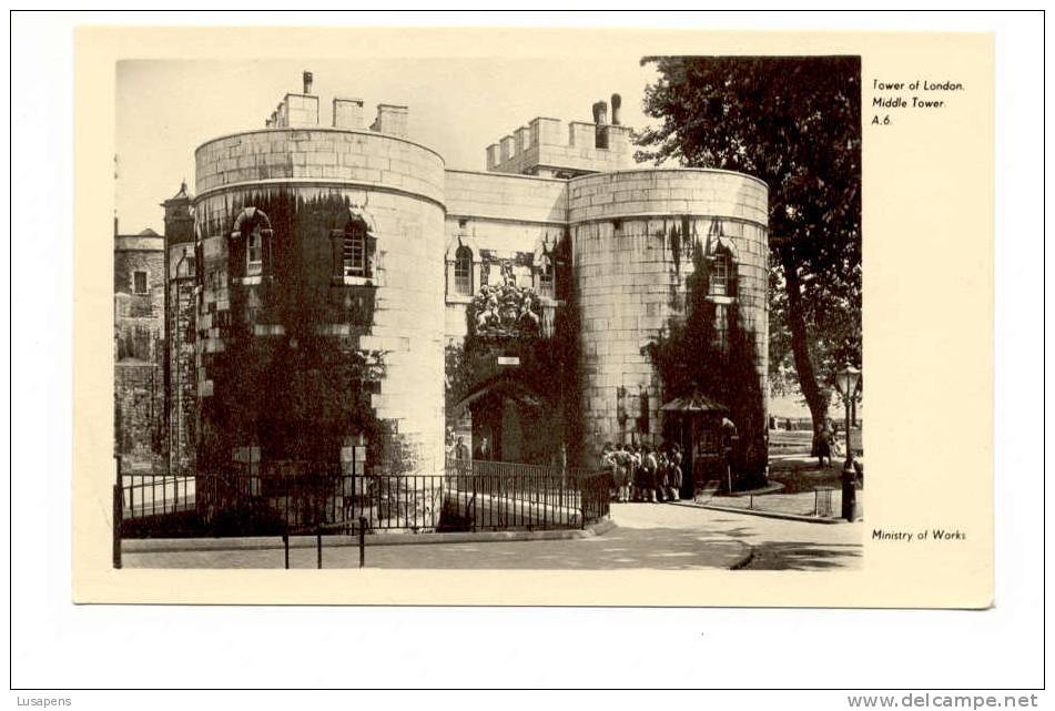 OLD FOREIGN 2405 - UNITED KINGDOM - ENGLAND - LONDON TOWER OF LONDON MIDDLE TOWER A6 MINISTRY OF WORKS - Tower Of London