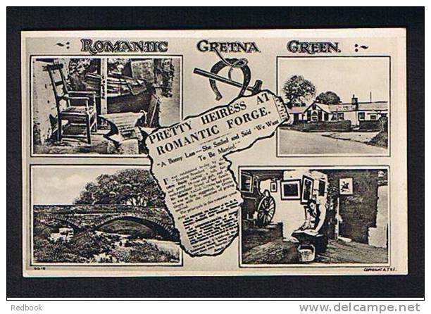 Unusual Raphael Tuck Postcard Romantic Gretna Green Scotland - Ref 389 - Dumfriesshire