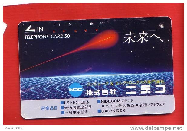 Japan Japon  Telefonkarte Phonecard -  Weltraum Space  Espace Komet - Espacio