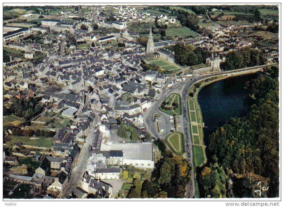 Carte Postale 22. Quintin Le Chateau Et L´étang Vue D'avion  Trés Beau Plan  BT6 - Quintin