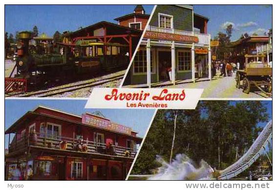 38 LES AVENIERES Avenir Land Le Train Du Far Ouest Le Village La Maison Hantee La Riviere Canadienne - Les Avenières