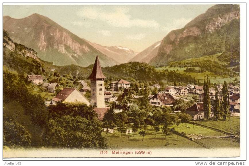 Meiringen (Totalansicht, Panorama) Um 1905 - Meiringen